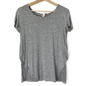 Bailey 44 | Gray Soft Mesh Back Top